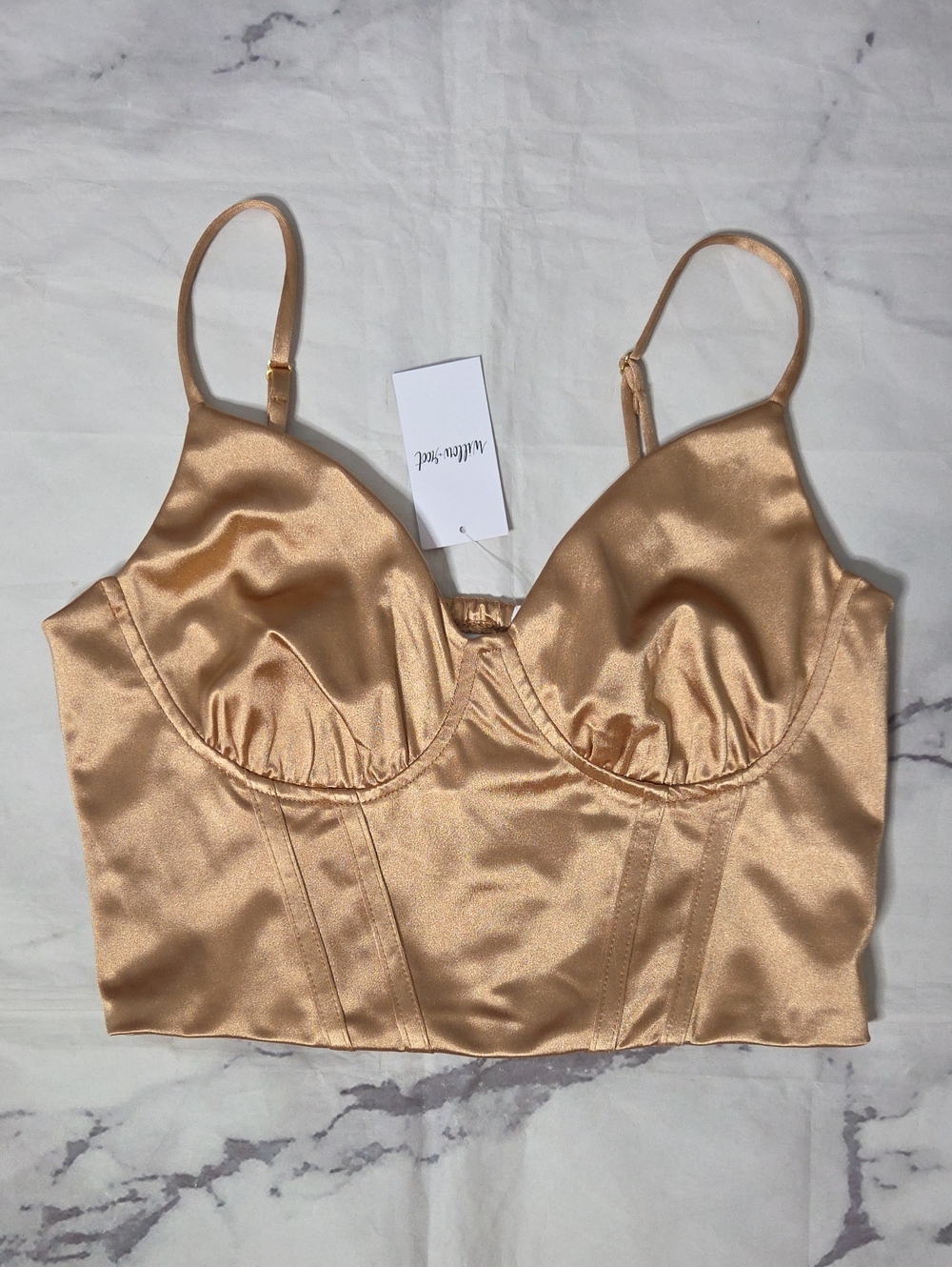 Willow + Root Champagne Crop Top